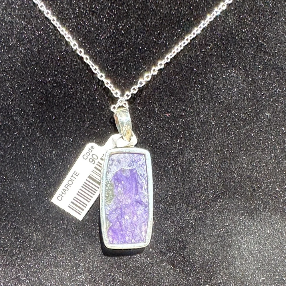 Charoite Pendant 925 Silver